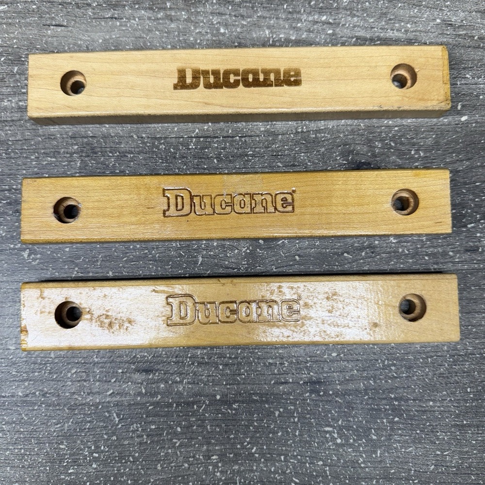 NOS Ducane BBQ Grill Wood Handle Replacement Lot of 3 NEW 8 Inch Wood Handles
